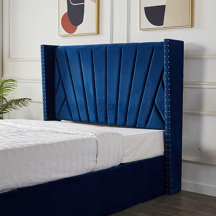 Latitude Run® Upholstered High Headboard Storage Bed w/Hydraulic Gas